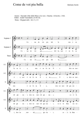 Come de voi piu bella