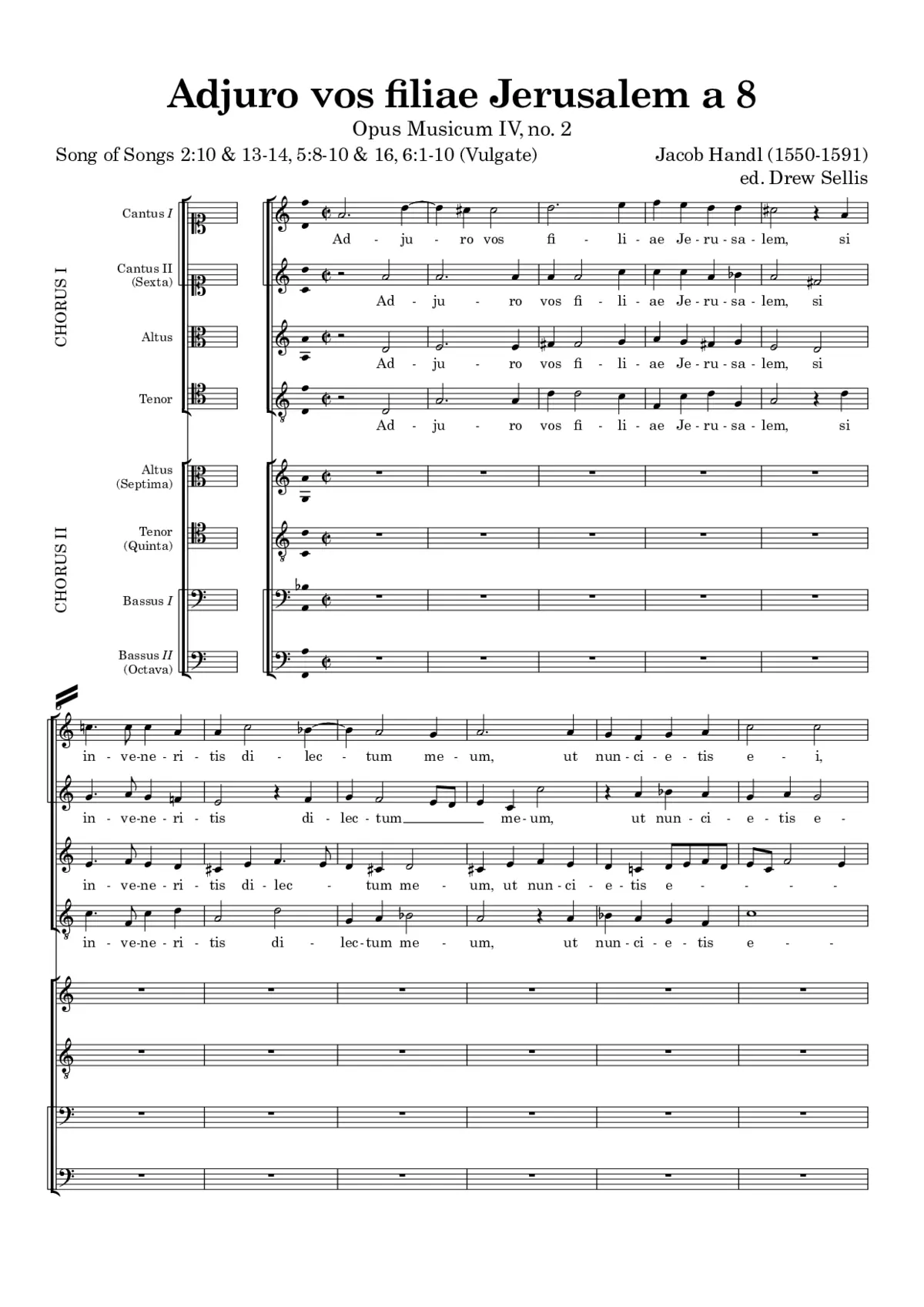 Adjuro vos filiae Jerusalem a 8 - Page 1