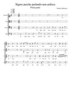 Signor perche parlando non ardisca