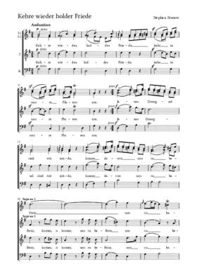 Kehre wieder, holder Friede