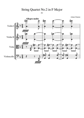 String Quartet No.2 in F Major; IV