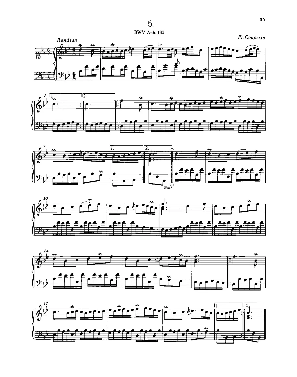 Rondeau in B-flat major - Page 1