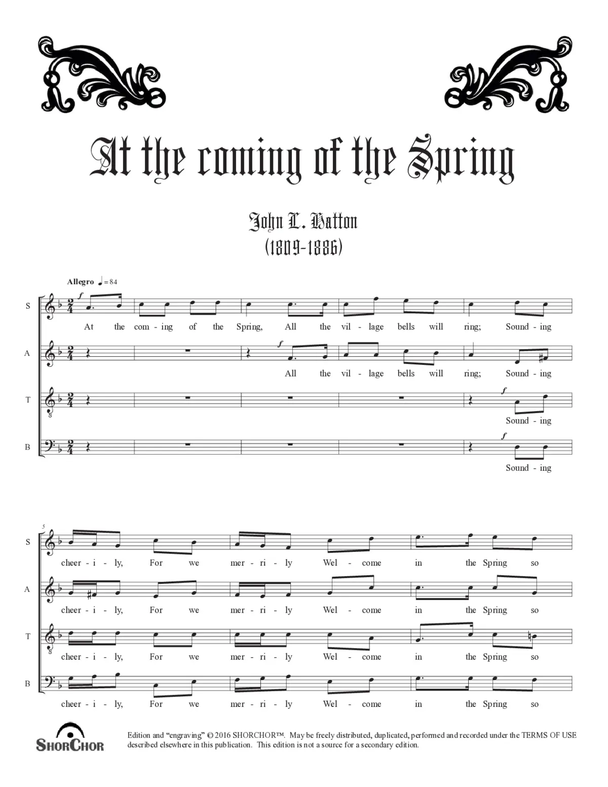 At the coming of the Spring - Page 1