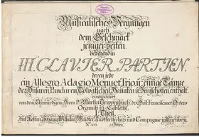 3 Clavier-Partien, Musicalisches Vergnügen Teil 1