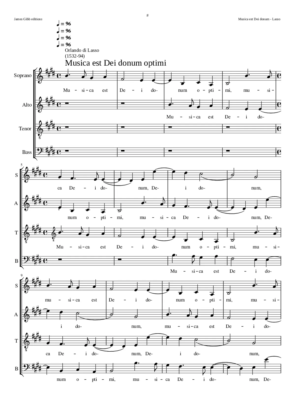 Musica est Dei donum optimi - Page 1