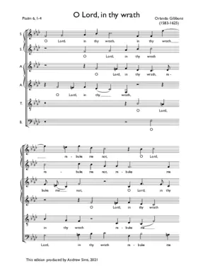 O Lord, in thy wrath