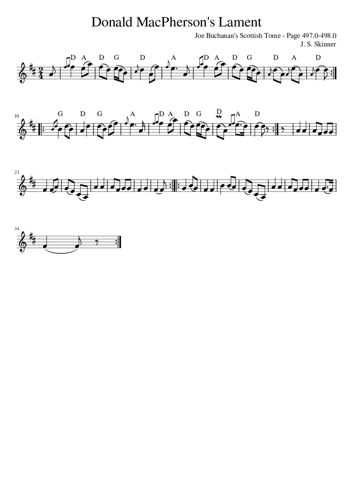 MacPherson's Lament - Page 1