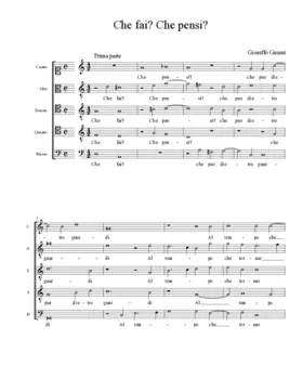 Che fai? Che pensi?