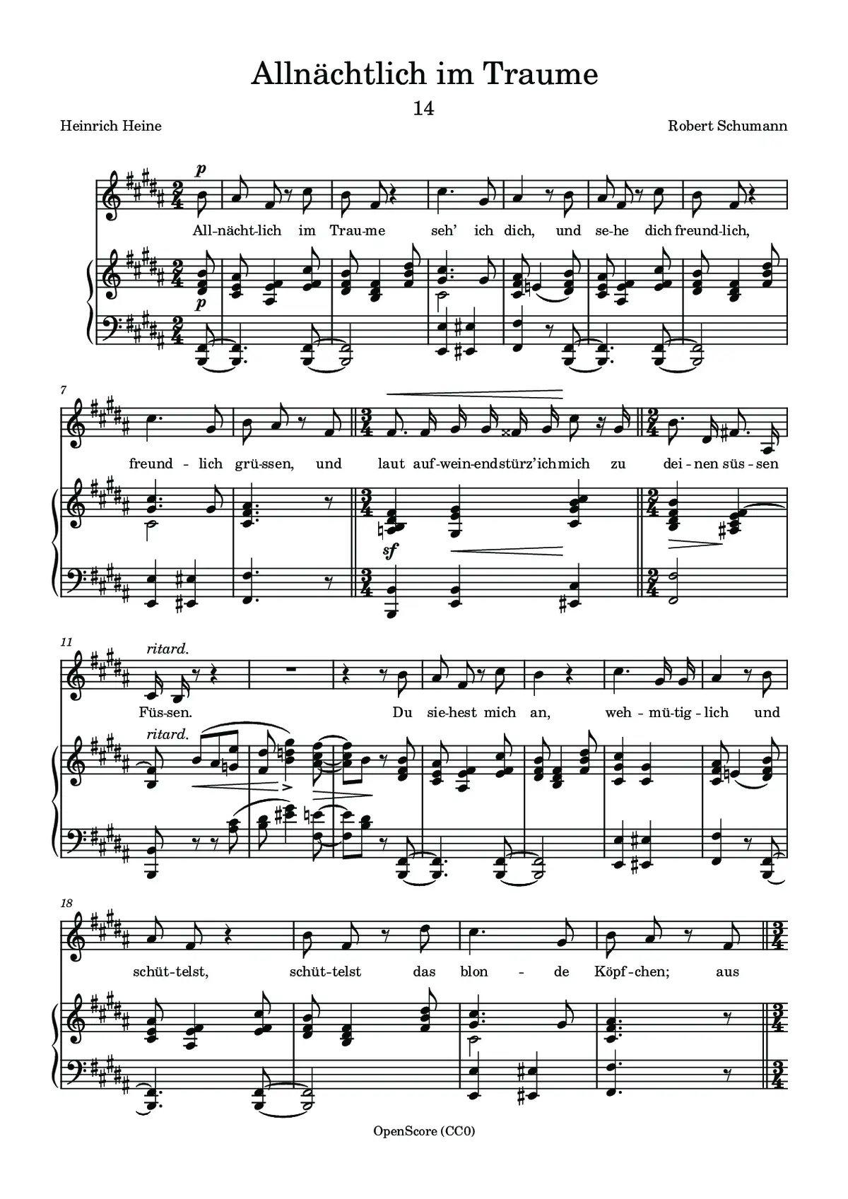 Allnächtlich im Traume - Page 1