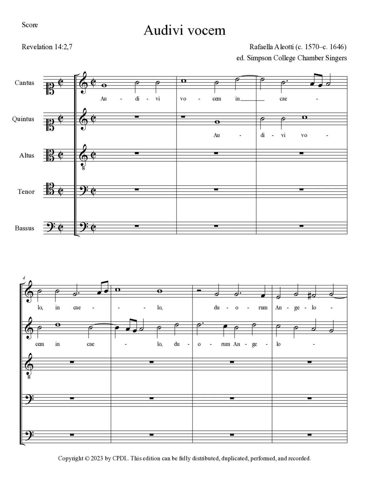 Audivi vocem - Page 1