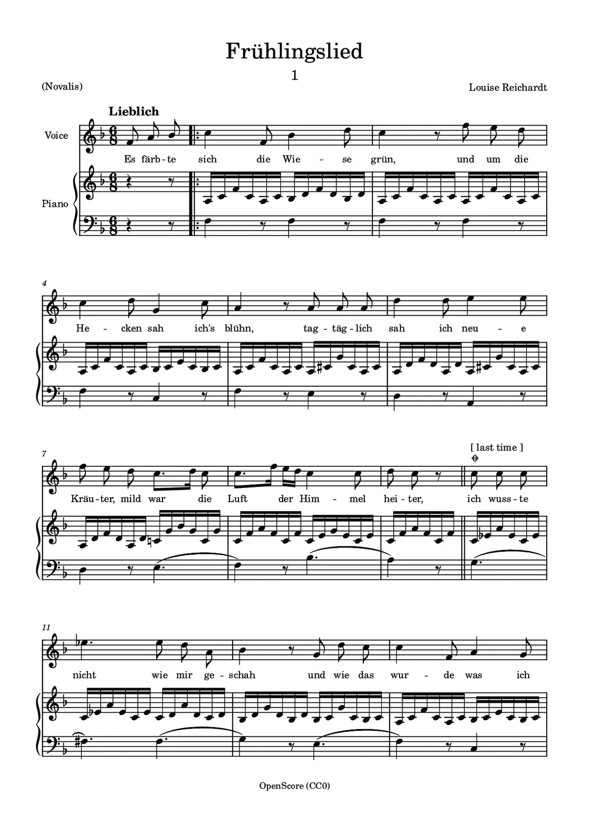 Frühlingslied - Page 1