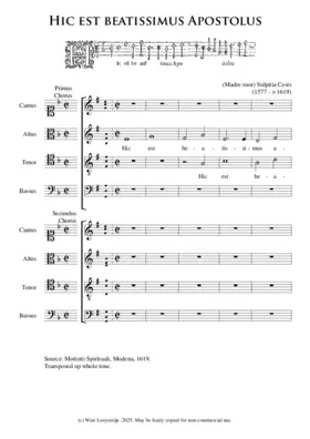 Hic est beatissimus Apostolus