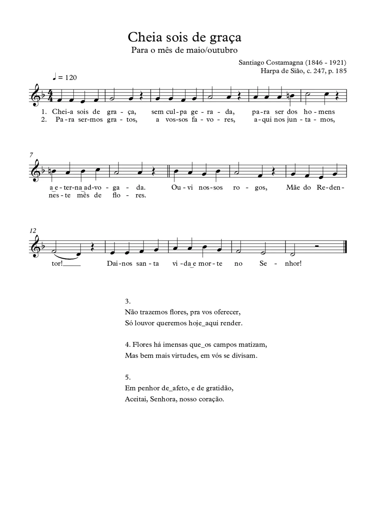 Cheia sois de graça - Page 1