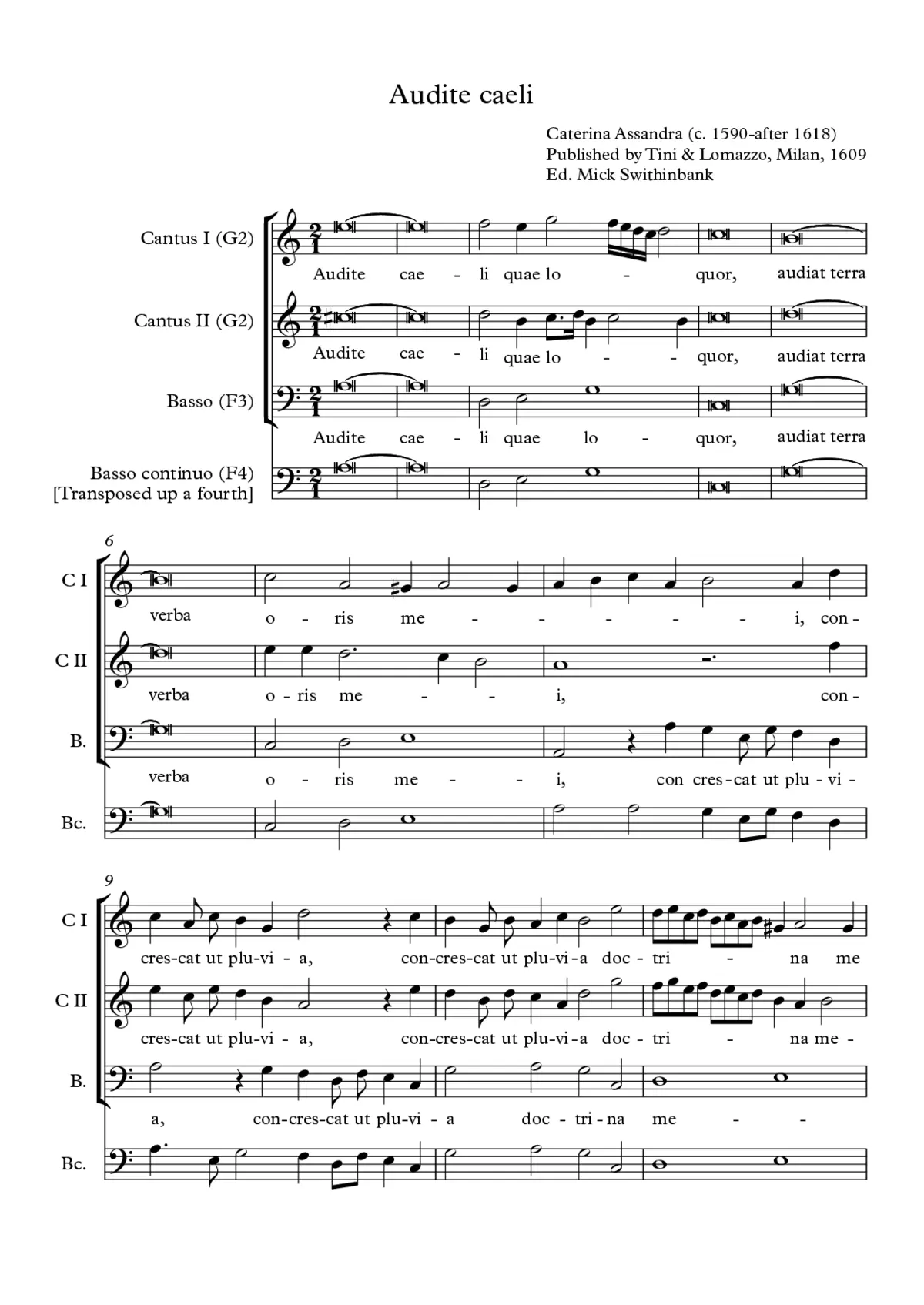 Audite caeli - Page 1