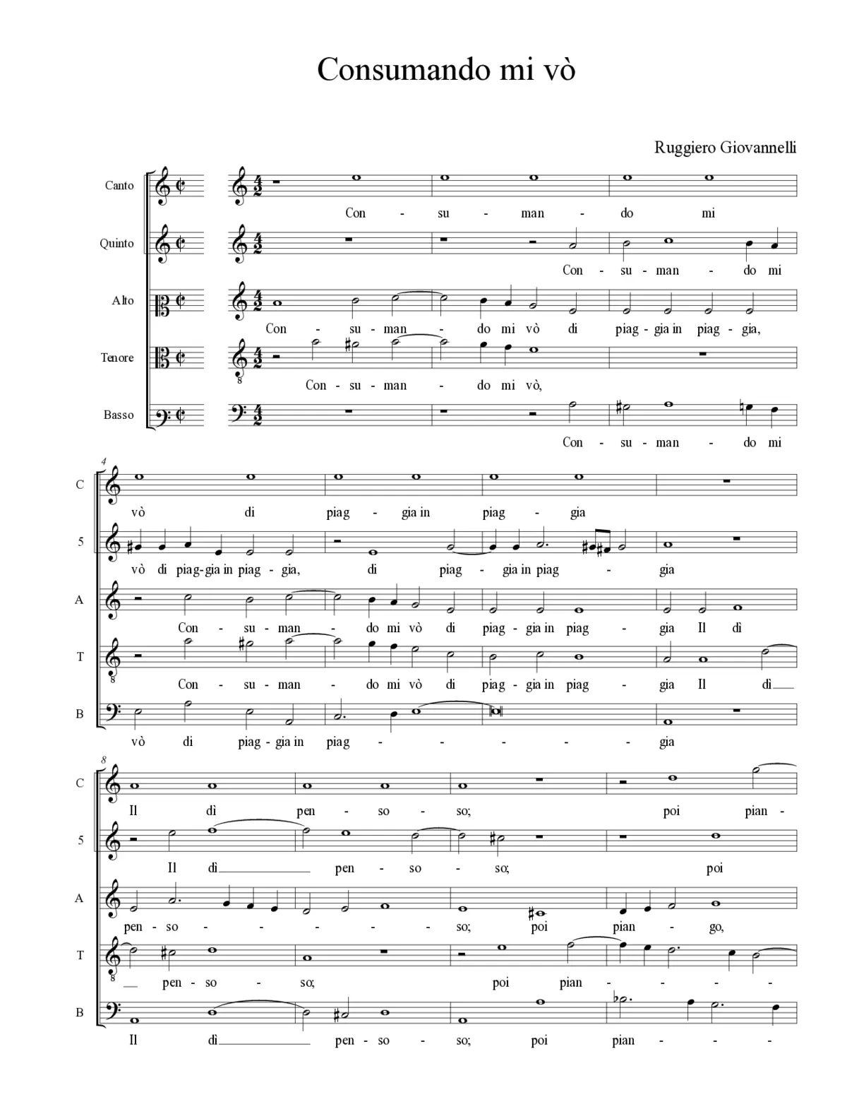 Consumando mi vò - Page 1