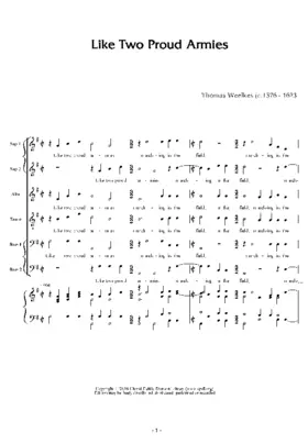 Like two proud armies