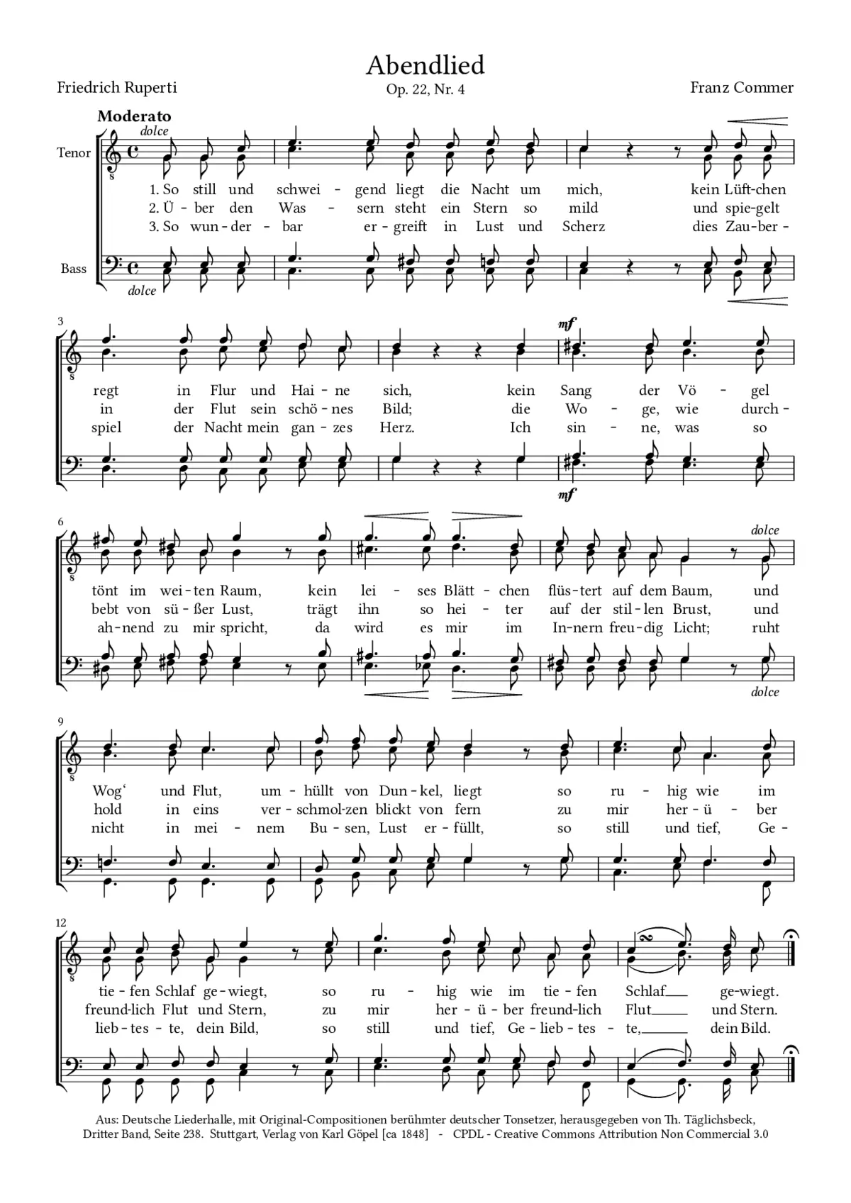 Abendlied - Page 1