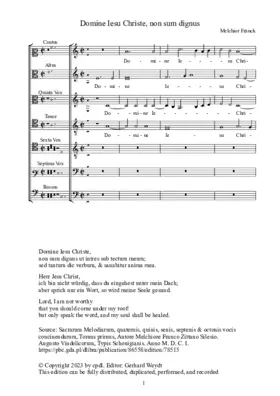 Domine Iesu Christe, non sum dignum