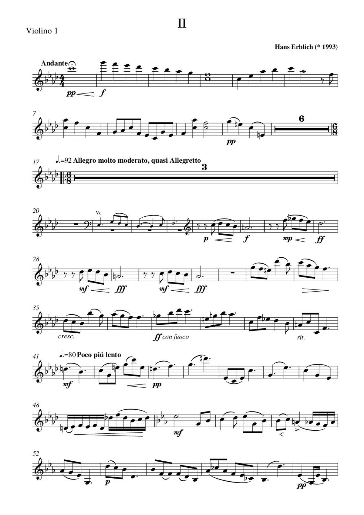 Two Pieces for String Orchestra - Page 1