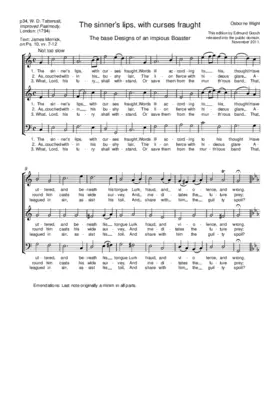 The sinner's lips, with curses fraught