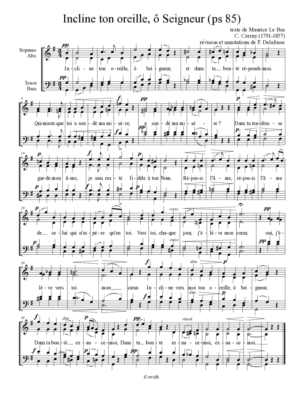 Incline ton oreille, ô Seigneur - Page 1