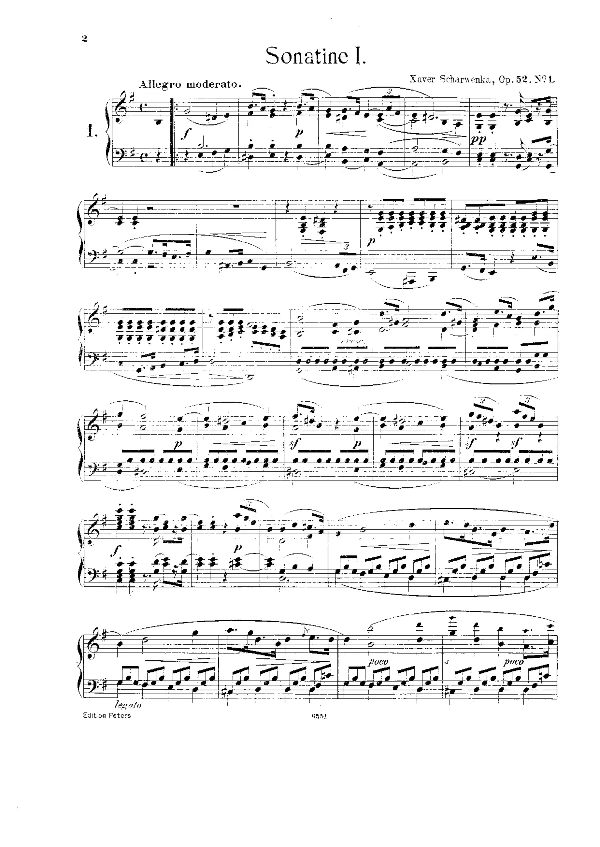 2 Sonatinas, Op.52 - Page 1