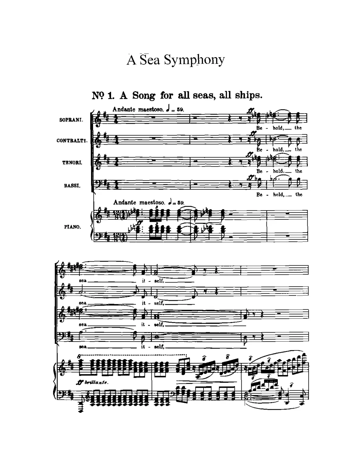 A Sea Symphony - Page 1