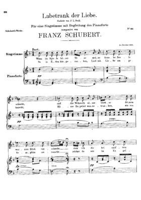 Labetrank der Liebe, D.302