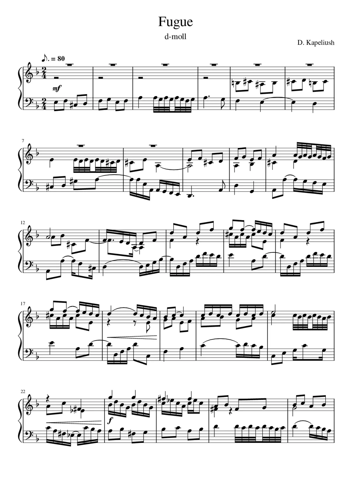 Fugue - Page 1