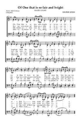 Of one that is so fair and bright