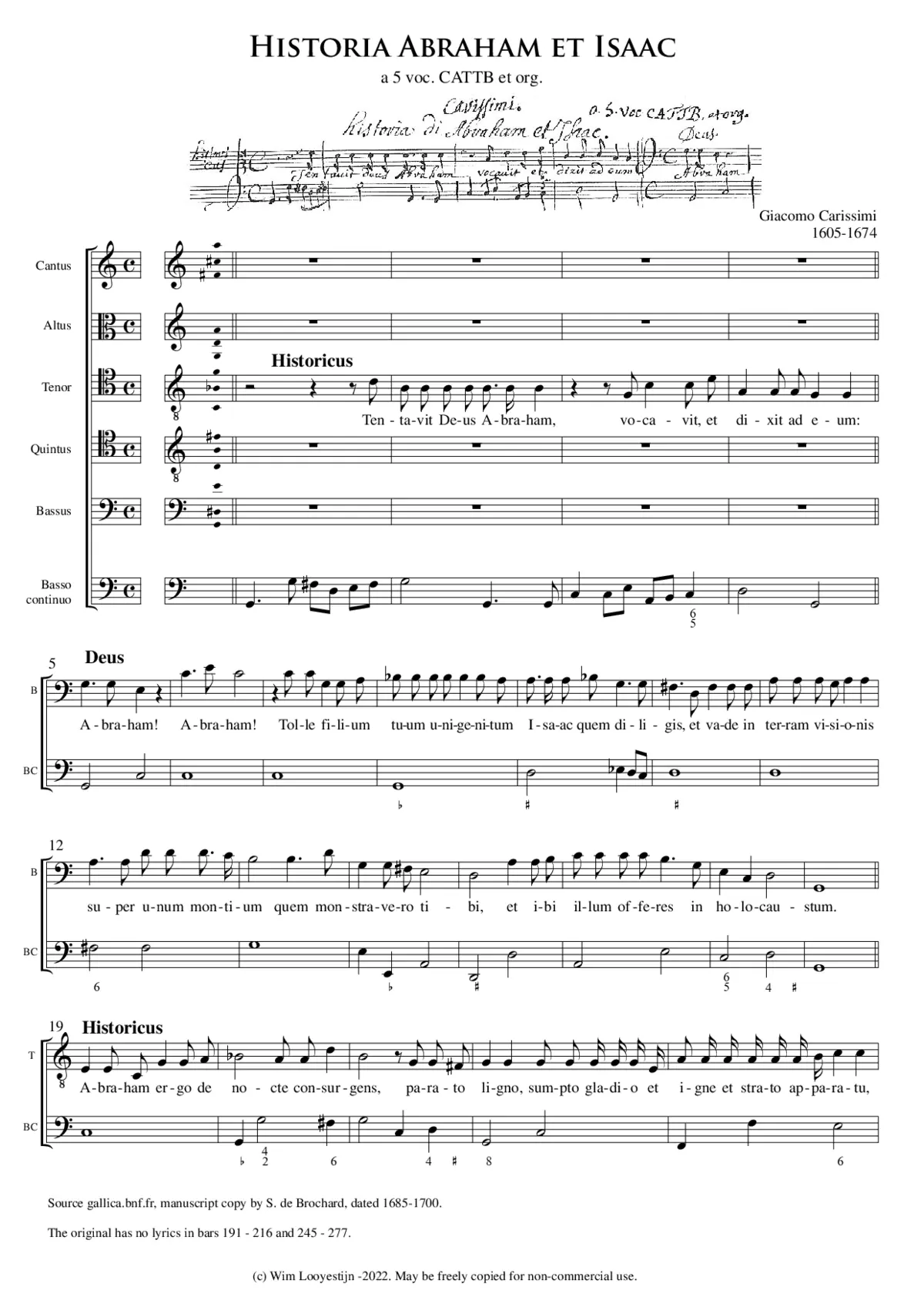 Historia Abraham et Isaac - Page 1