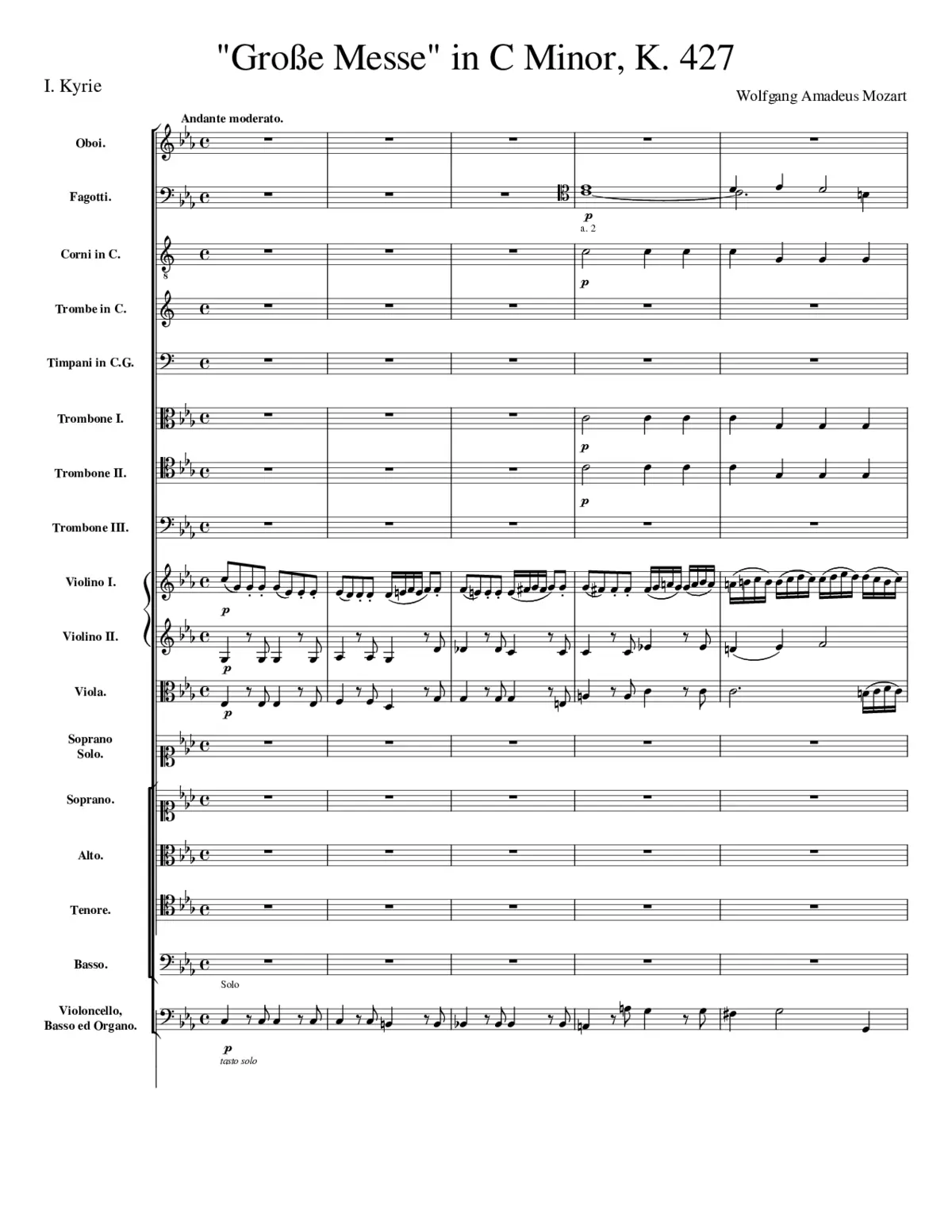 Mass in C minor K.427/417a - Page 1