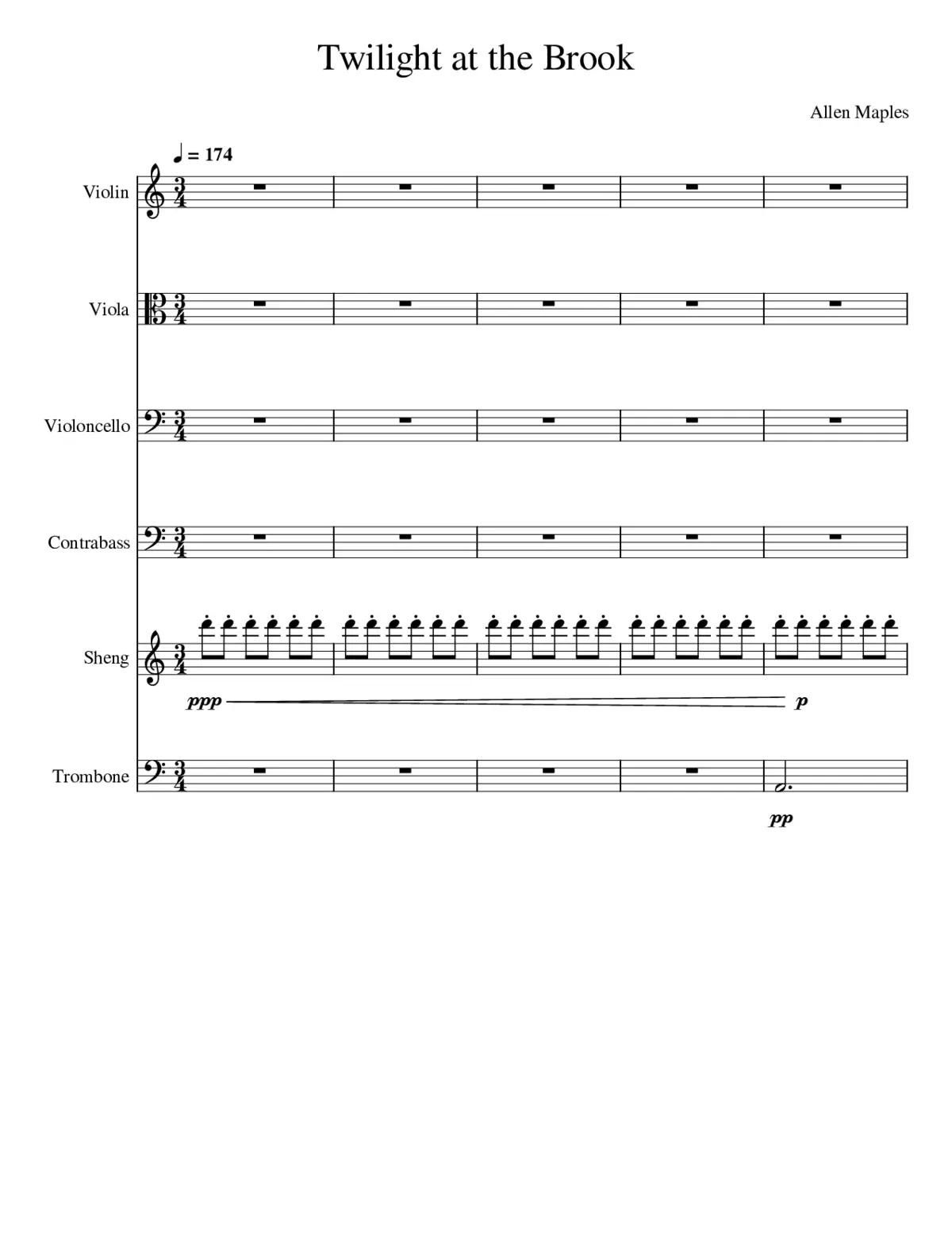 Twilight by the Brook - Page 1