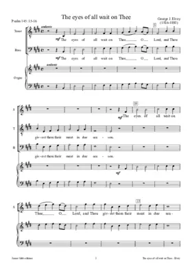 The eyes of all wait on thee