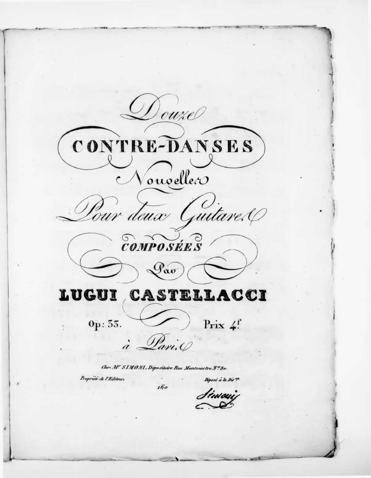 12 Contre-Danses nouvelles pour deux Guitares - Page 1