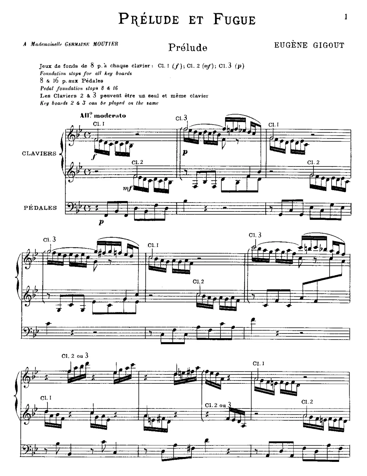 3 Pièces d'orgue - Page 1