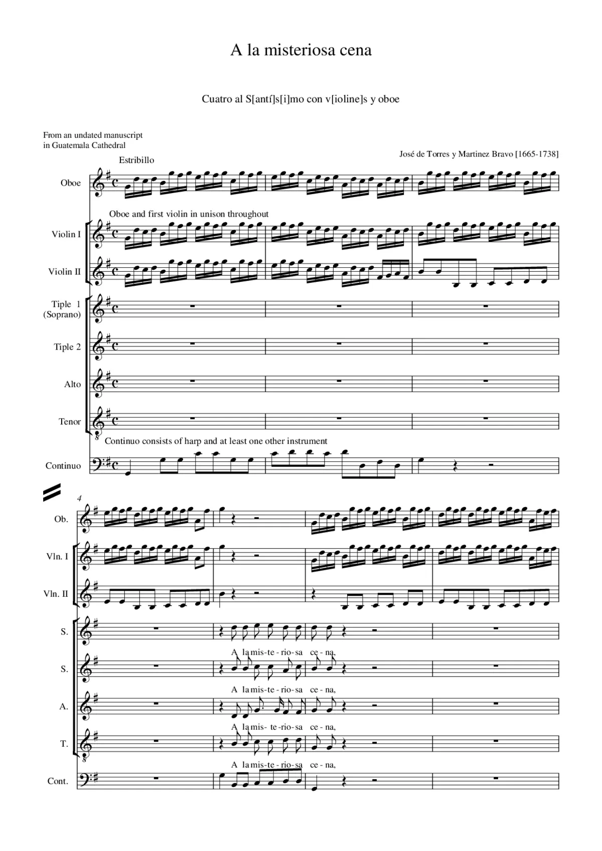 A la misteriosa cena - Page 1