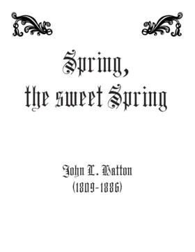 Spring, the sweet spring