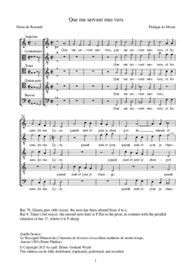 Que me servent mes vers