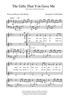 The gifts that you gave me