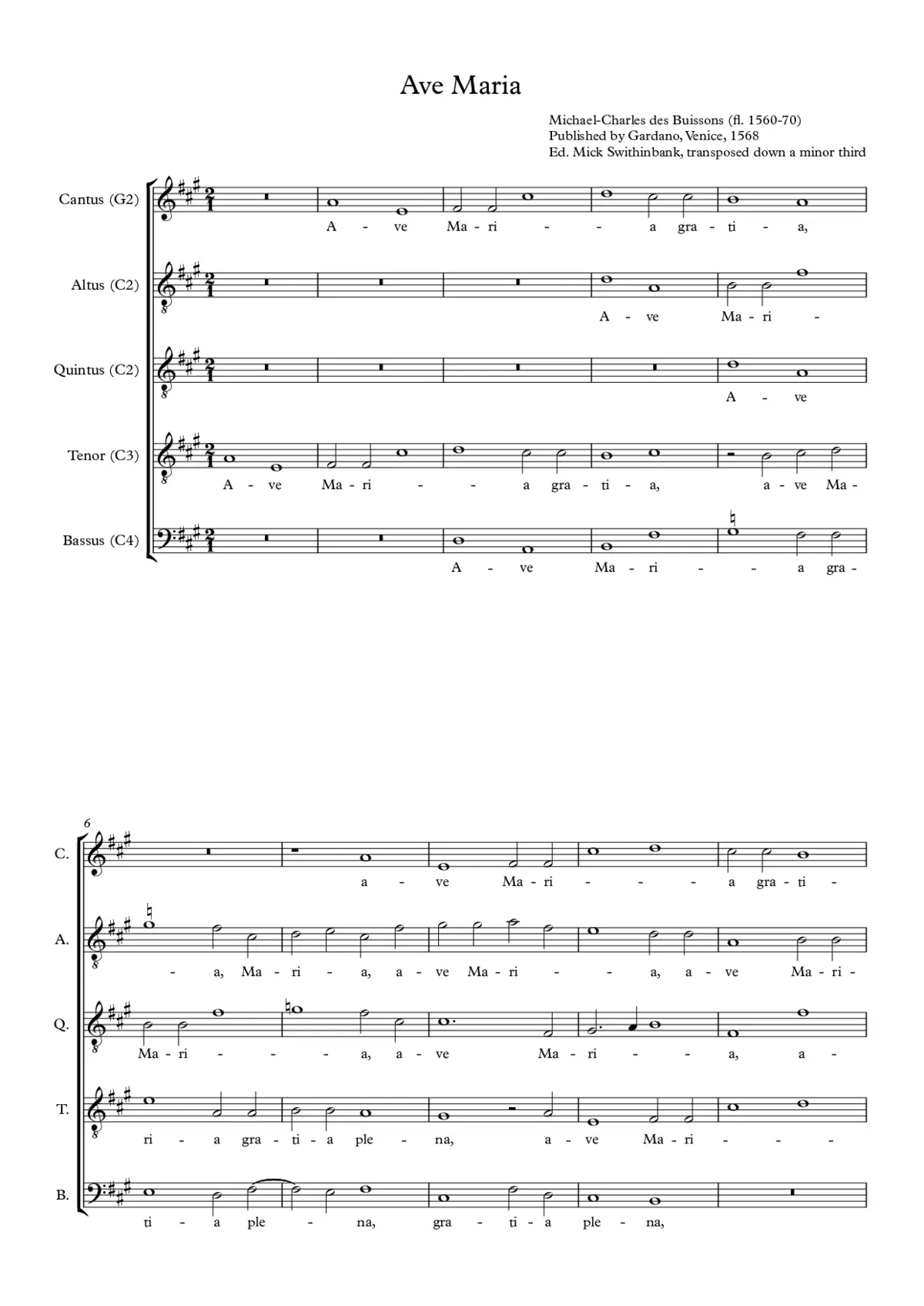 Ave Maria - Page 1