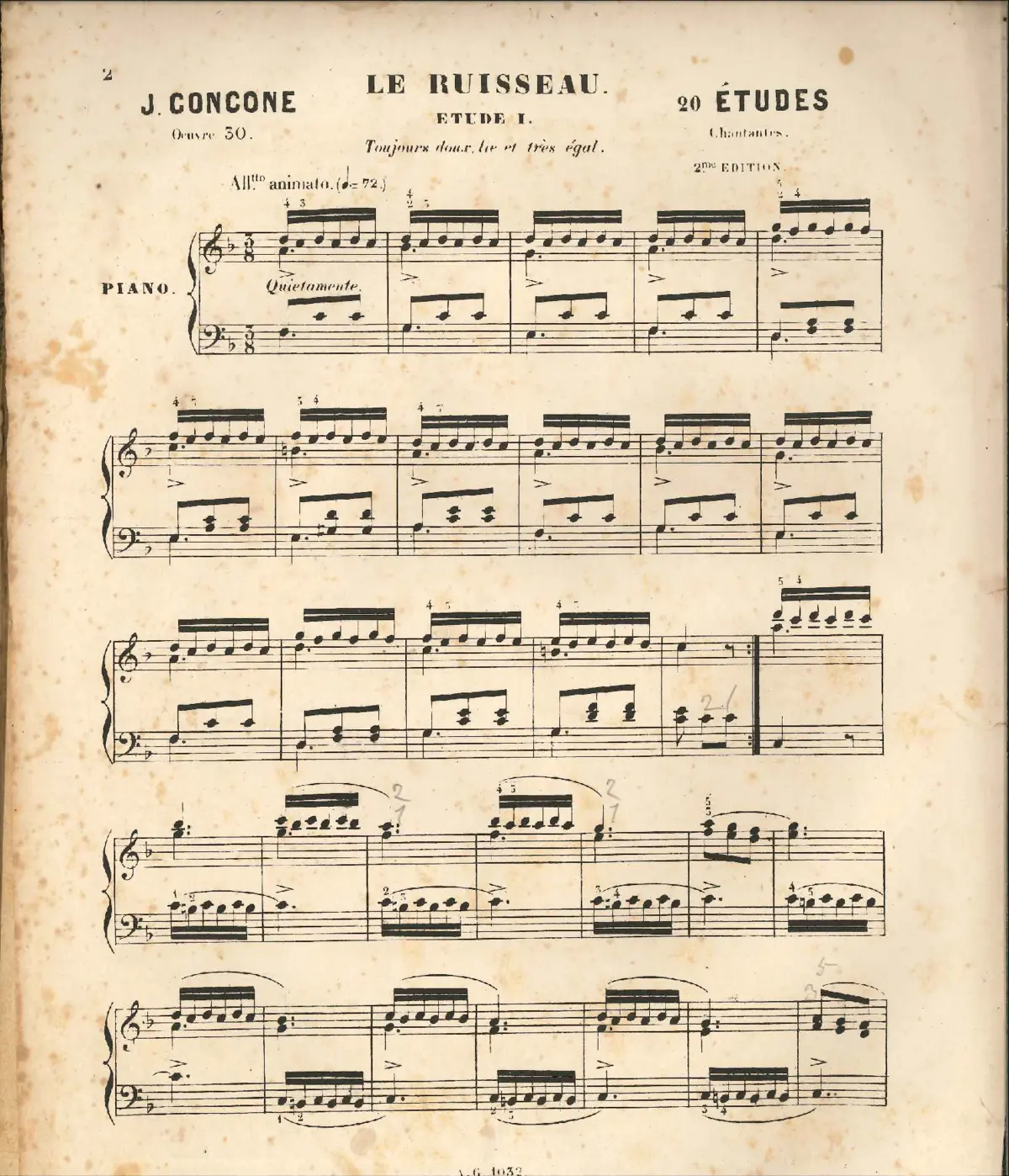 20 Études chantantes - Page 1