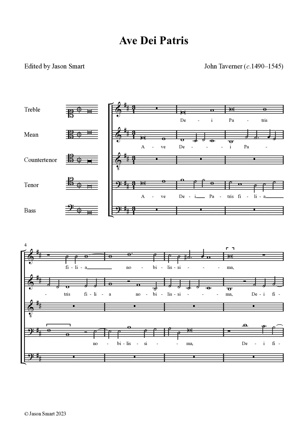 Ave Dei Patris Filia - Page 1
