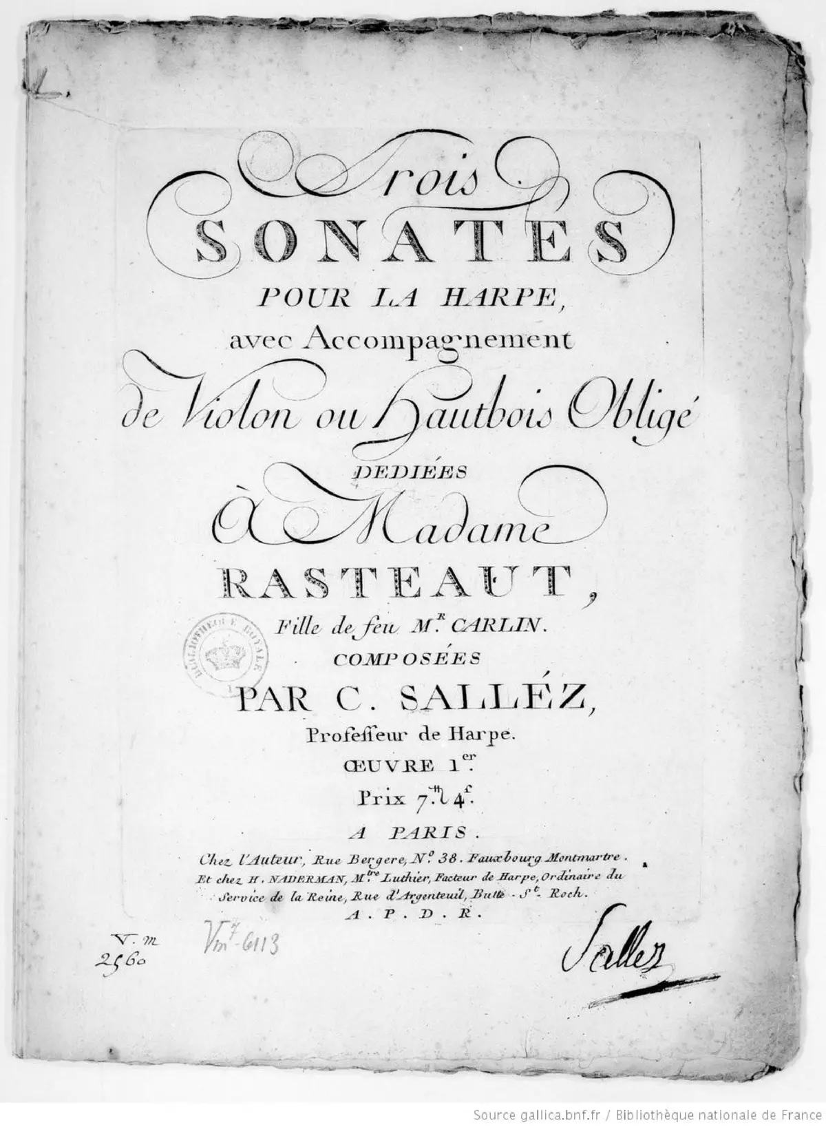 3 Harp Sonatas - Page 1
