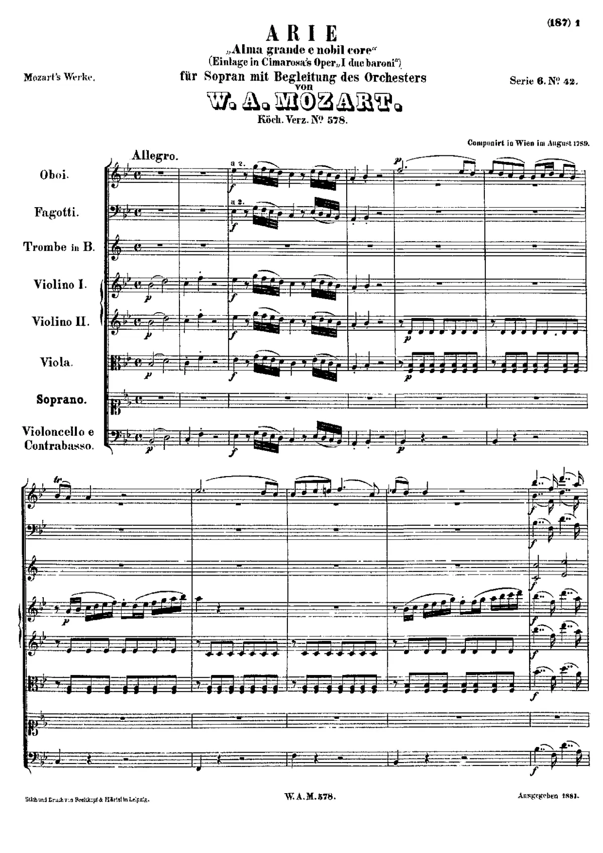Alma grande e nobil core - Page 1