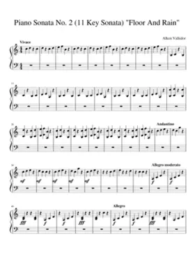 Piano Sonata No. 2 (11 Key Sonata) Floor And Rain