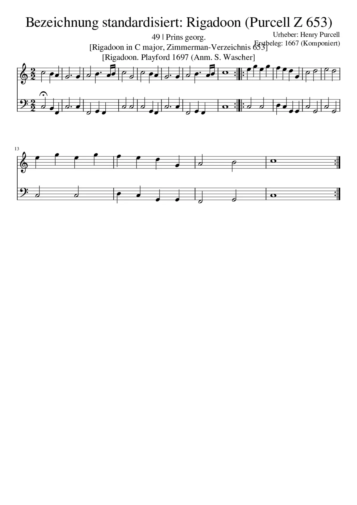 Bezeichnung standardisiert: Rigadoon (Purcell Z 653) - Page 1