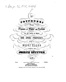 Potpourri for Flute or Violin and Piano No.72