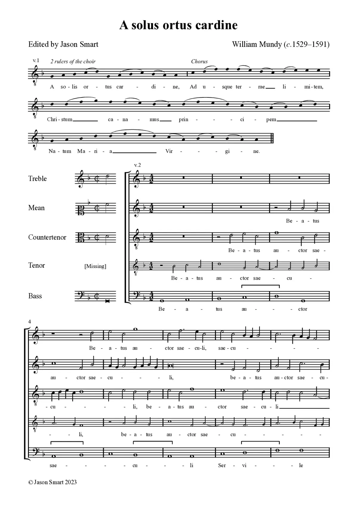 A solis ortus cardine - Page 1
