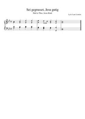 Sei gegrüsset Jesu gütig BWV 768